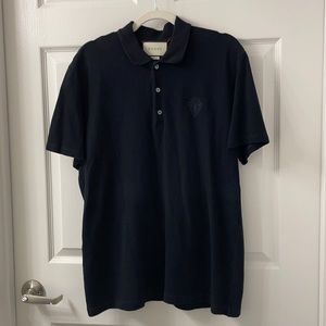 GUCCI men’s black polo XL